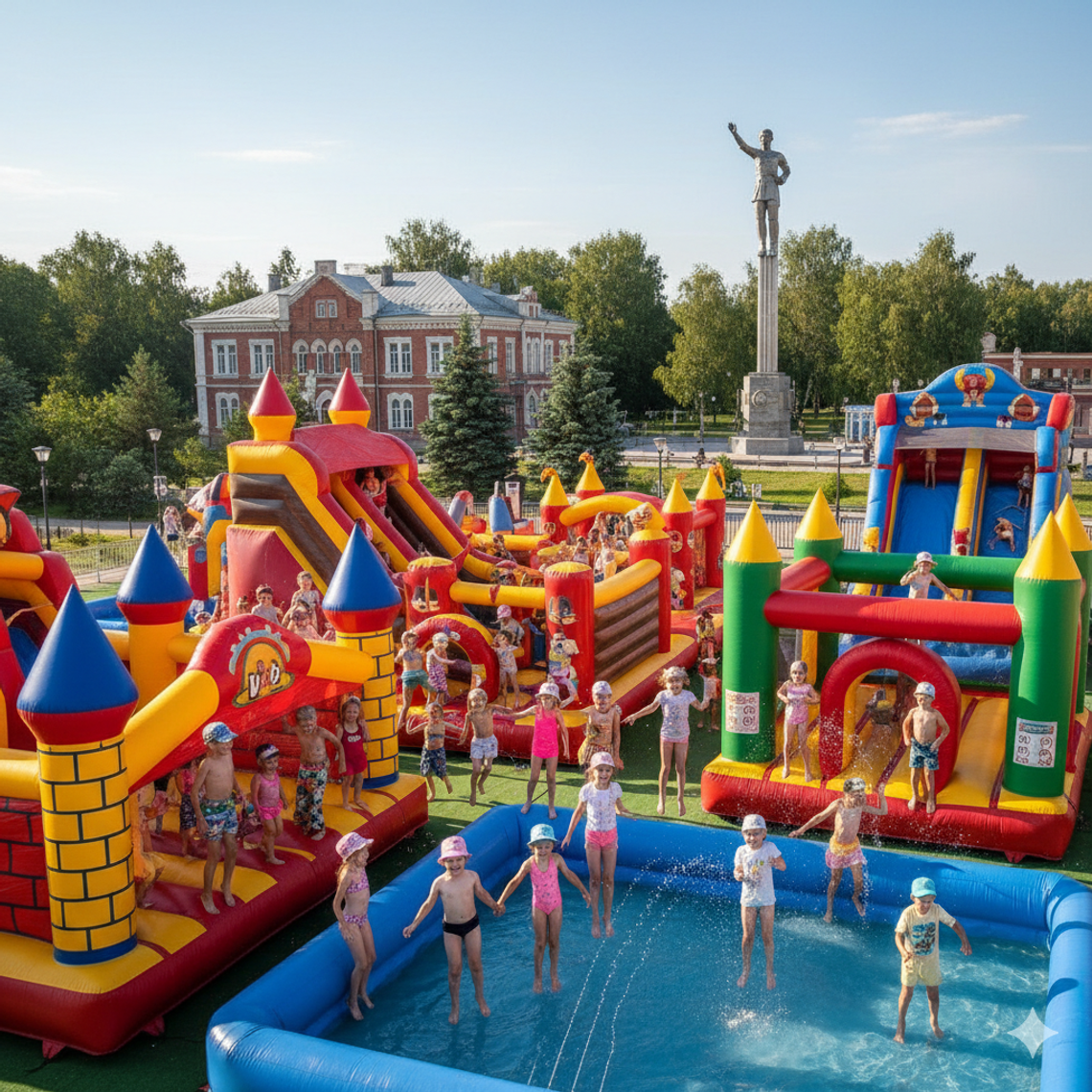 Надувной батут купить в Серове — БатутМастер 🎪