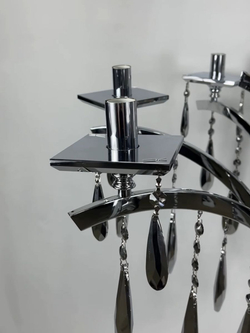 Люстра подвесная Lanbos, 6 ламп Е14, 240 Вт, до 14 кв м, хром