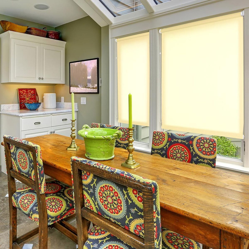 Рулонная штора Лен, 160х120 см, шир.крепл. 124 см, шамп, СРШ-03-2875