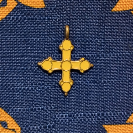 Крест с эмалью. Русь, Новгород 11-14 в.