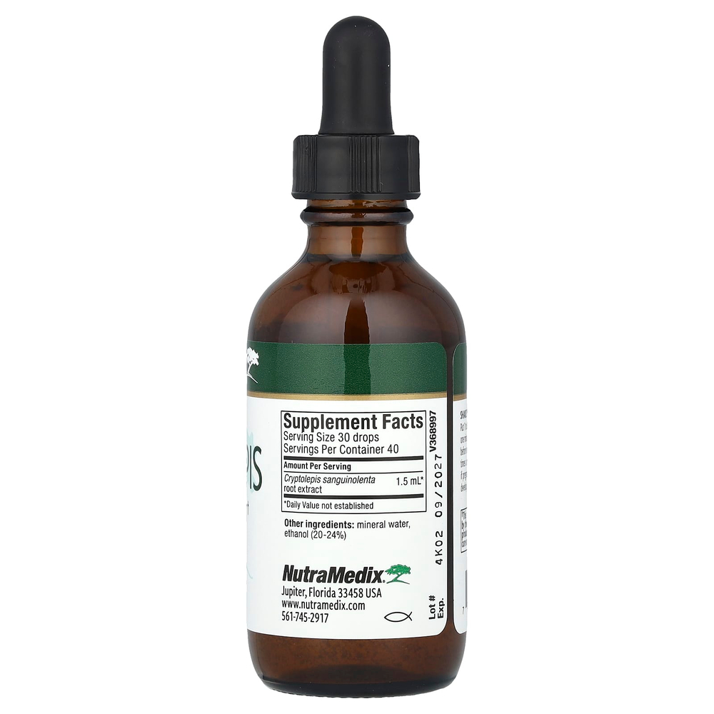 NutraMedix, Cryptolepis, поддержка микроорганизмов, 60 мл (2 жидк. Унции)