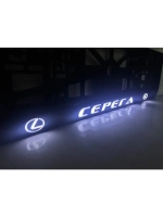 Рамка с LED подсветкой надписи. Серёга Lexus