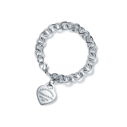 Браслет из серебра со звеньями,Tiffany 🩷 Love return