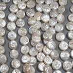 Жемчуг культивированный монетка A Grade, айвори, 15мм