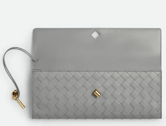 Клатч Bottega Veneta Andiamo Серый