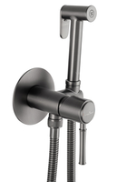 Смеситель с гигиеническим душем встраиваемый WONZON & WOGHAND TOR, Темный графит (WW-88829073-BGM)