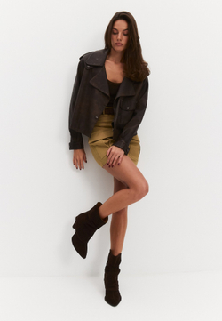 Полусапоги // Seta // Chocolate // Suede