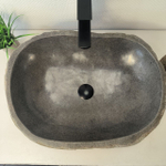 Раковина из речного камня RS-66076 58х43х15 из натурального камня