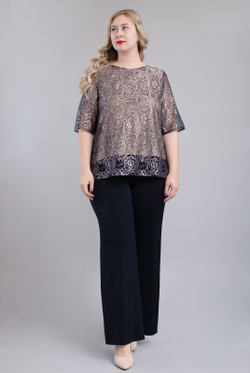 Блузка женская 2468опа, синий #226Син092468опа