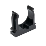 Крепеж-клипса для трубы 32 мм прямого монтажа черная 25 шт