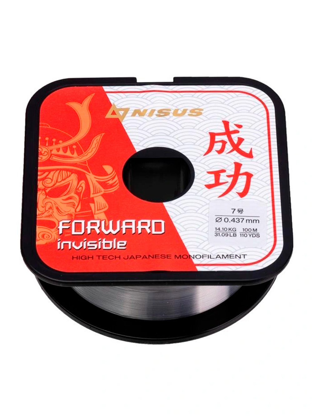 Леска для рыбалки Nisus FORWARD Invisible Nylon 0,496mm/100m (N-FI-0496-100)