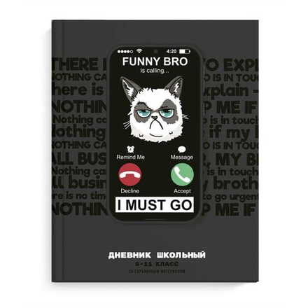 Дневник старш кл. обл. 7БЦ "Хмурый кот" глянц.лам., 48л.