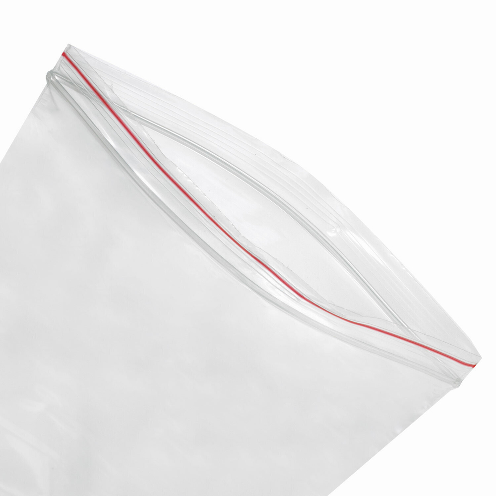 Пакеты с замком ZIP LOCK "зиплок" комплект 100 шт. 100х150 мм ПВД толщина 35 микрон BRAUBERG (10 штук в упаковке)
