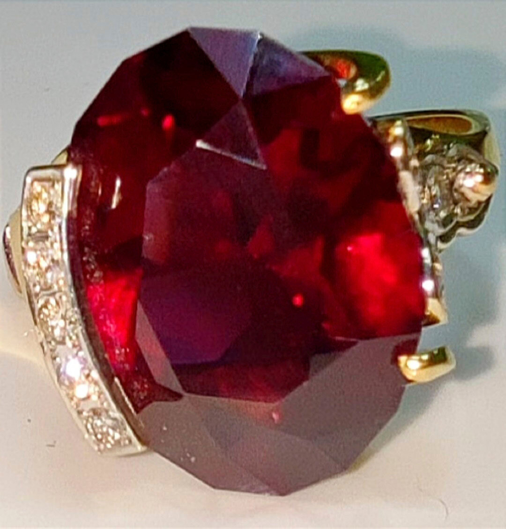 Кольцо Эстерелла родолит золото 750