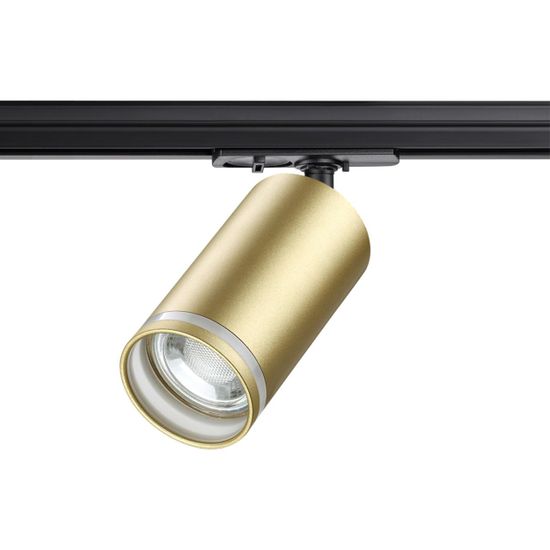 370878 PORT NT22 249 матовое золото Светильник трековый однофазный двухжильный IP20 GU10 9W 220V ULAR