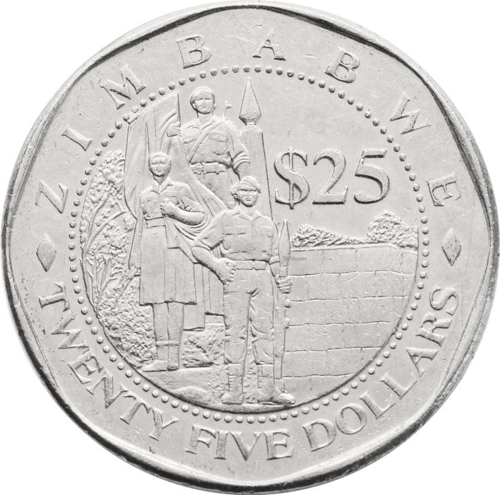 25 долларов 2003 Зимбабве