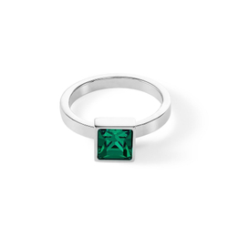 Кольцо Coeur de Lion Dark green-silver 17.2 мм 0500/40-0548 54