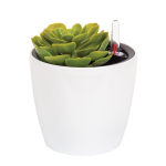 Кашпо АНФА 1,8л D150мм H=135мм вставка V=1л и автополив, с индикатором уровня воды