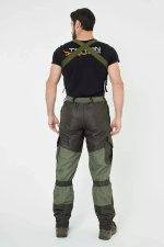 Демисезонный мужской костюм Onerus Горный -5 (Таслан,Флис) Тёмный хаки