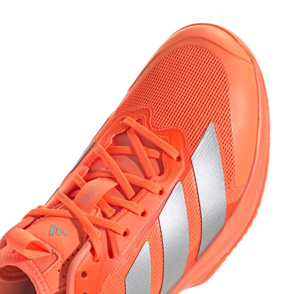 Мужские теннисные кроссовки Adidas Adizero Ubersonic 5 M Clay - lucid orange/silver metallic/core black
