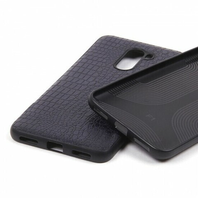 Панель из экокожи Рептилия для Xiaomi Pocophone F1, 010027 Красный