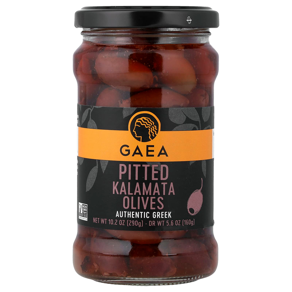 Gaea, Оливки каламаты без косточек, 290 г (10,2 унции)