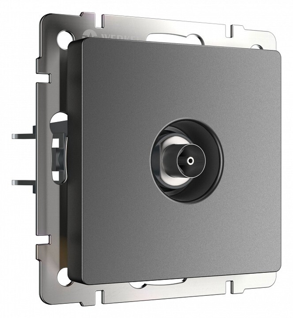 ТВ-розетка без рамки Werkel графит матовый W1183064