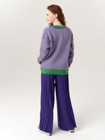 Джемпер для девочки AT954 сиренево-зеленый