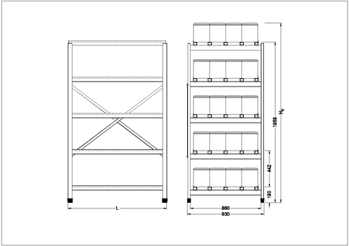 Шкафы и конструктивы 5E-PGL 4-09 H