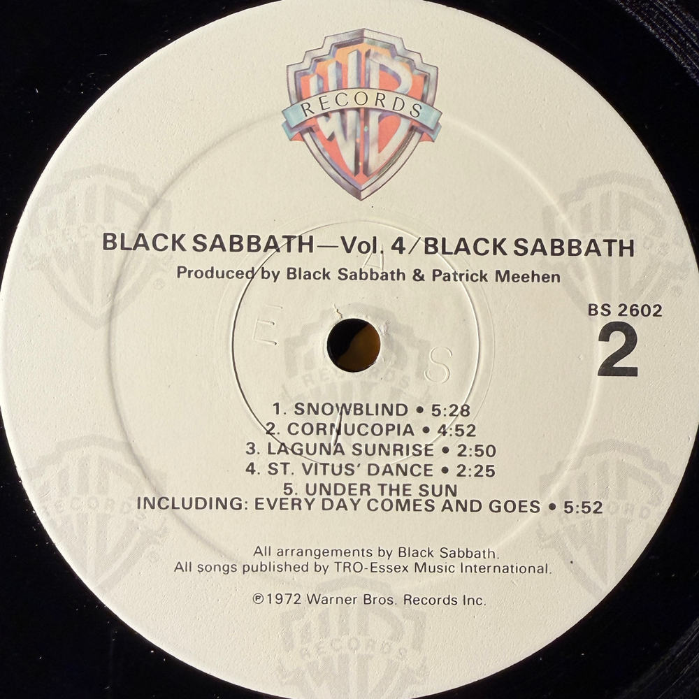 Black Sabbath ‎– Black Sabbath Vol 4 (США)