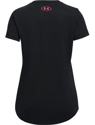 Футболка для девочки теннисная Under Armour Girls' UA Tech™ Sportstyle Big Logo Short Sleeve - black