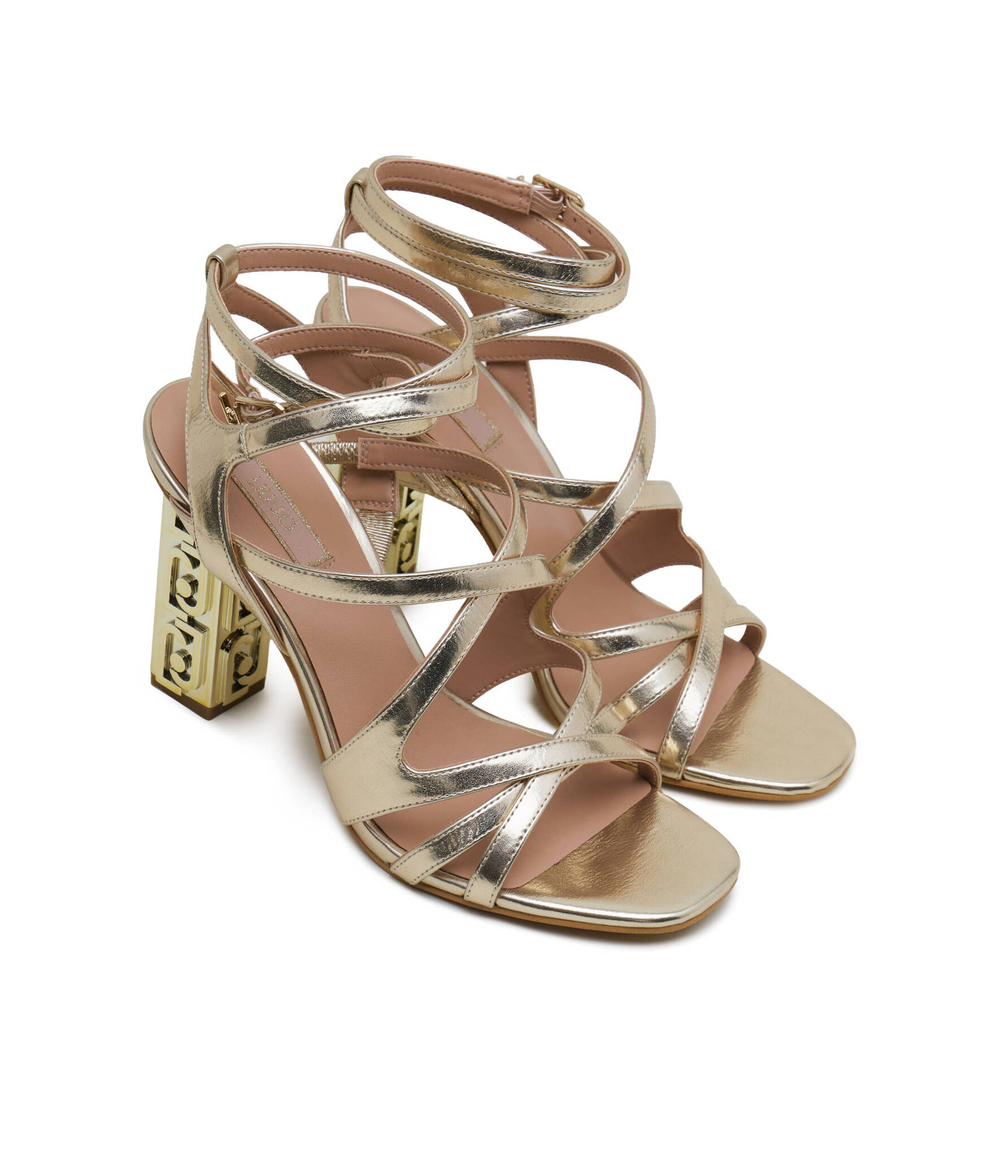 Босоножки на каблуке SERENA 18 Liu Jo - золотой(SA4079 EX029)