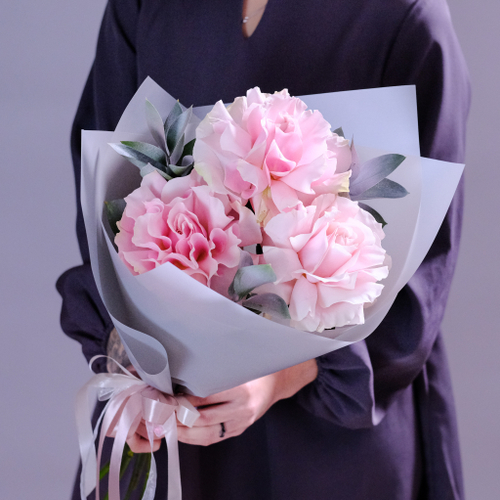 Купить Нежный букет французских роз #123