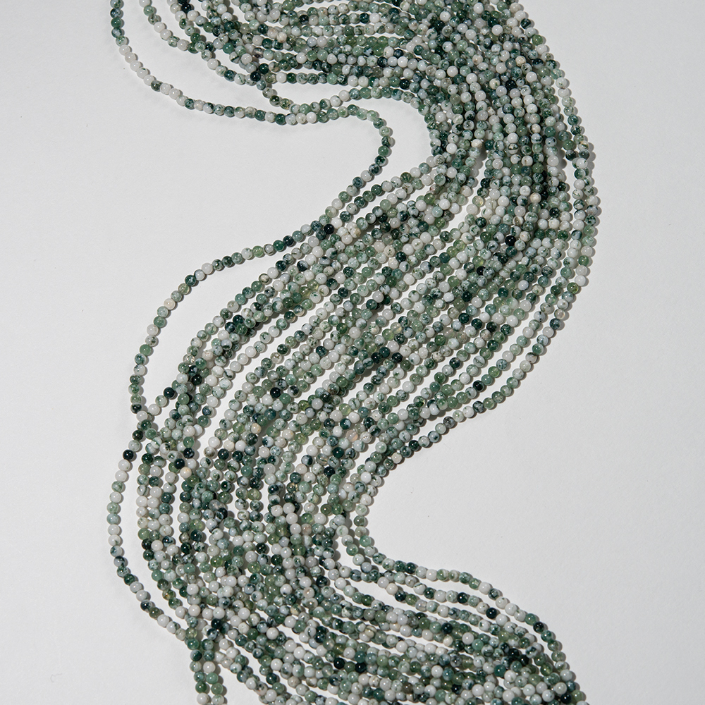 Моховой агат натуральный, шар 2,4мм