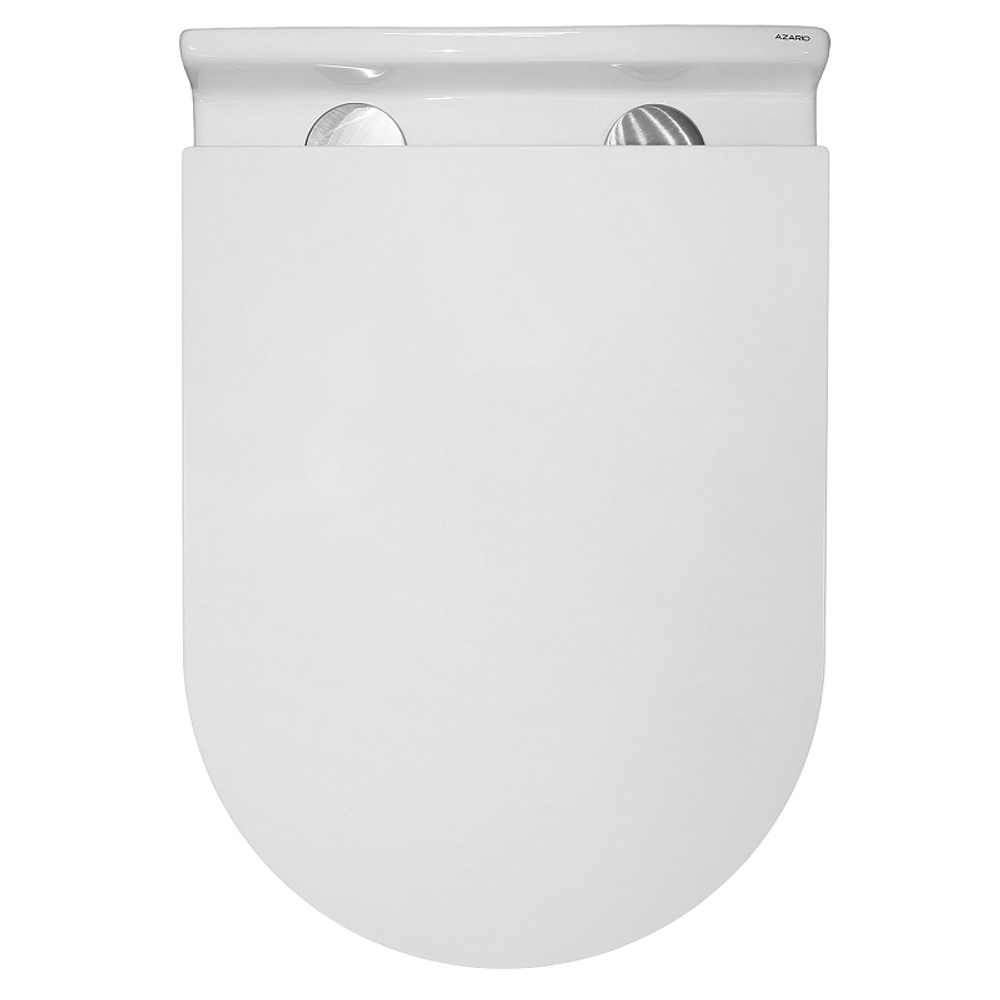 Унитаз подвесной Azario Fora 368х530х410 безободковый, с системой смыва "Скрытое Торнадо", в комплекте с быстросъемным сиденьем микролифт (AZ-0017-UQ3)