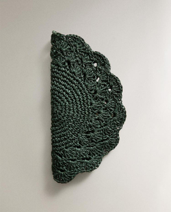 ZARA HOME РОЖДЕСТВЕНСКАЯ САЛФЕТКА ПОД ТАРЕЛКУ, ЗЕЛЕНЫЙ