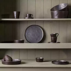 Тарелка 27.2см Costa Nova Lagoa черная