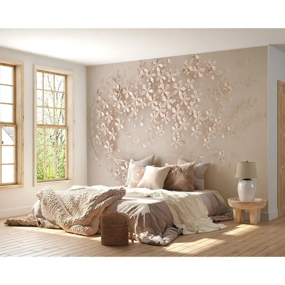 Фотообои 400х270 см винил на флизелине "Дерево 3D", Арт. 14-670, фактура Крошка, плотность 230 г/м2