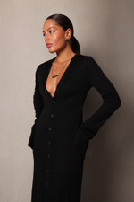 Платье-кардиган на кнопках