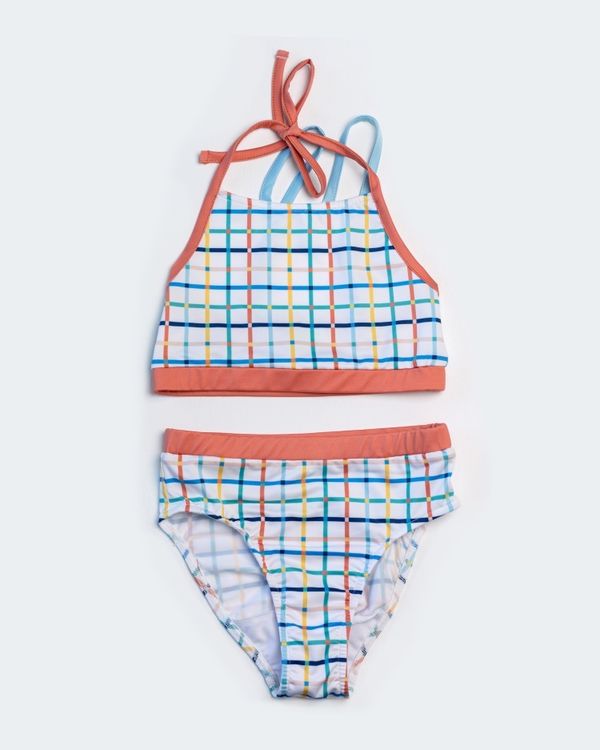 Купальник детский QAZAQ SOUL раздельный В клетку