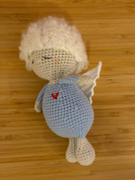 Ангел вязаный, Голубой