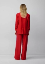 Брюки широкие из вискозной смеси