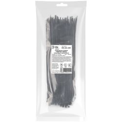 Кабельная стяжка ЭРА NO-224-200 (хомут) нейлоновая 3.6 х 250 мм чёрная (100 шт/уп) Simple | Кабельные стяжки (хомуты)