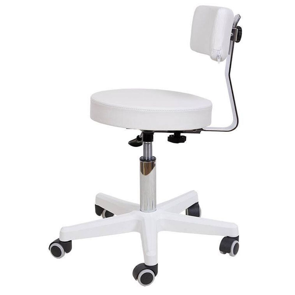 Стул на колесах со спинкой ОЗЕ, пластик 3