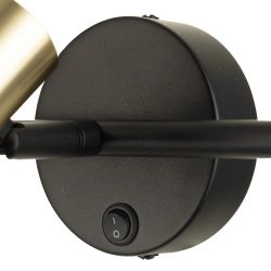 Citilux SAT CL505631 Спот поворотный с выключателем Чёрный+Золото