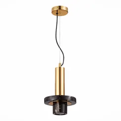 SL1210.403.01 Светильник подвесной ST-Luce Золотистый/Черный GU10 1*5W PIETRA