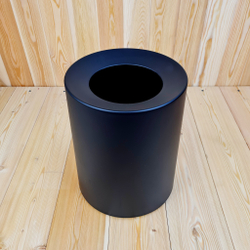 Корзина для бумаг "Sтилъ", с удобной урной внутри и скрытым размещением мусорного мешка. Цвет: Чёрный