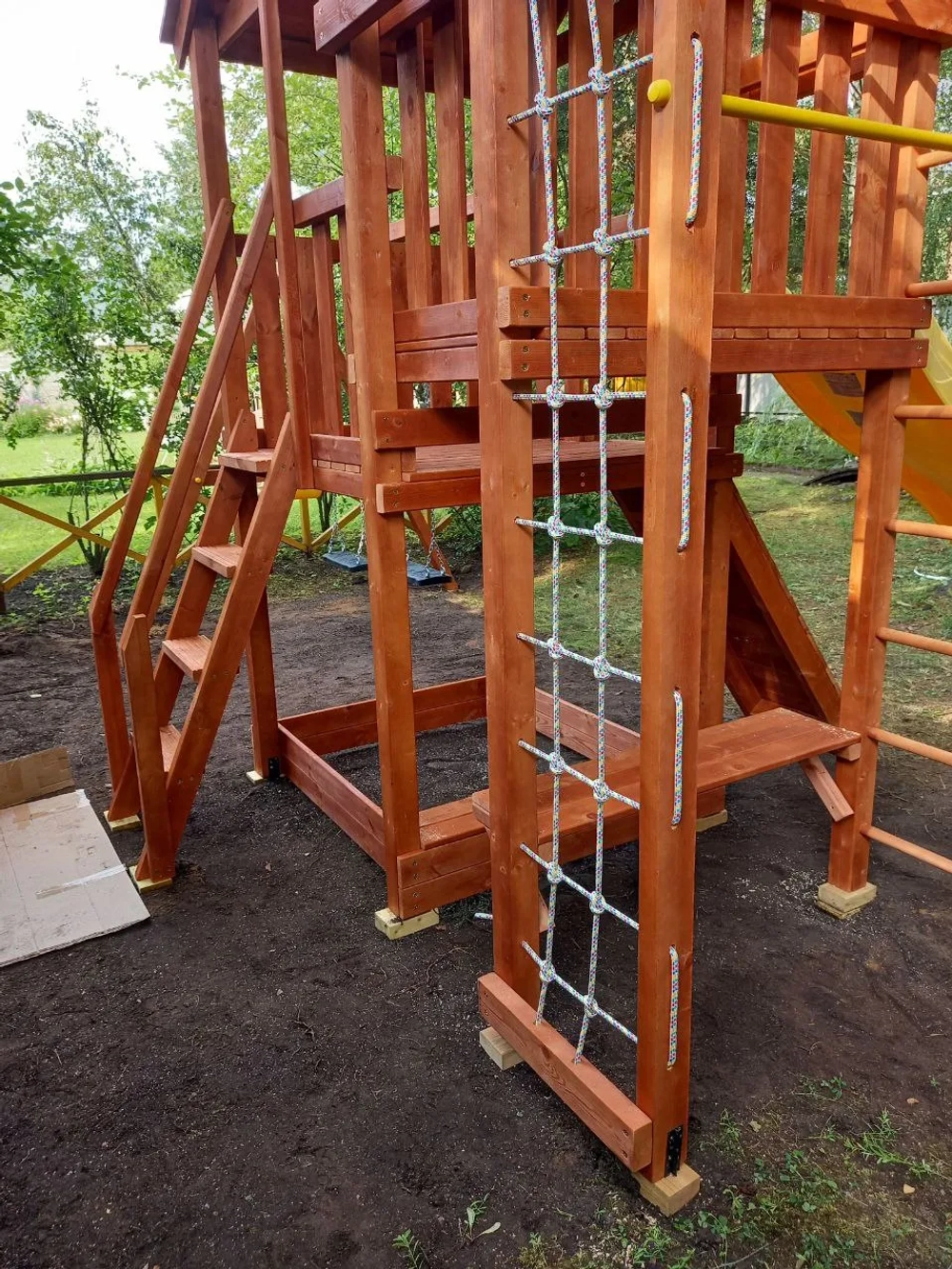 Детский игровой комплекс Савушка "Мастер" - 3 (с окраской) горка 3м