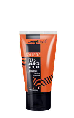 Compliment STYLING PRO Гель ЭКСПРЕСС-УКЛАДКА для волос, сильная фиксация, 165мл