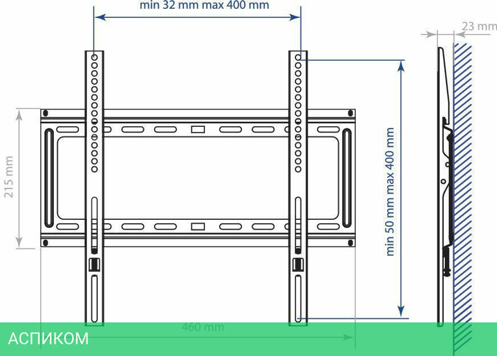 Кронштейн Arm Media STEEL-3 черный (10217)